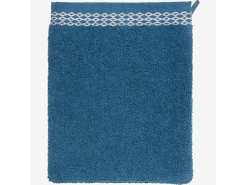 Habitat - Gant de toilette en coton - Bleu (Lot de 2) - Belize