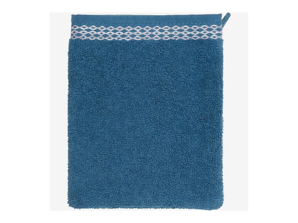 Habitat - Gant de toilette en coton - Bleu (Lot de 2) - Belize