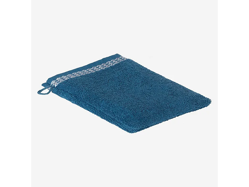 Habitat - Gant de toilette en coton - Bleu (Lot de 2) - Belize
