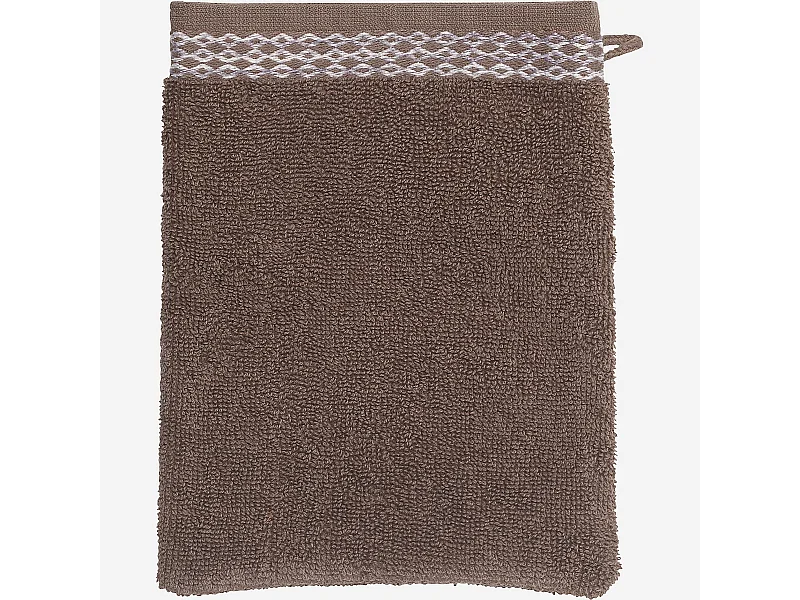 Habitat - Gant de toilette en coton - Marron  - Belize