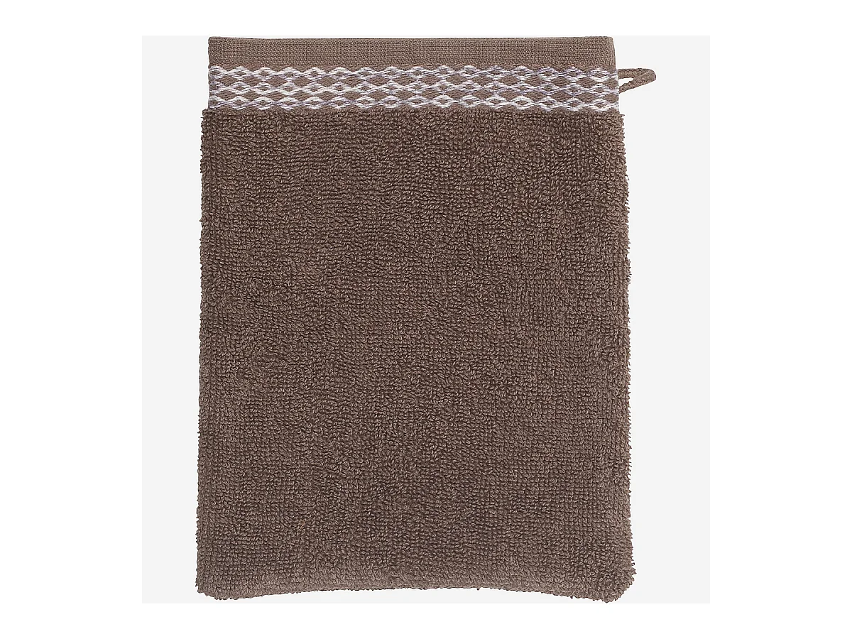 Habitat - Gant de toilette en coton - Marron  - Belize