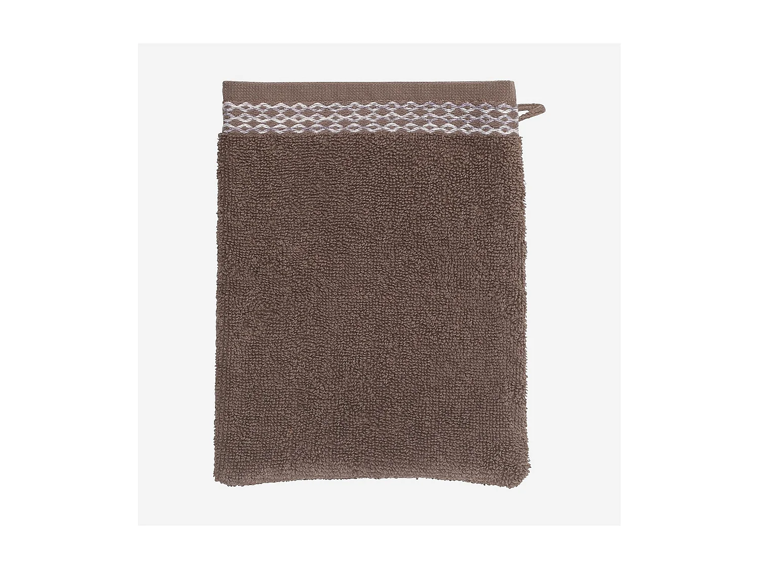 Habitat - Gant de toilette en coton - Marron  - Belize