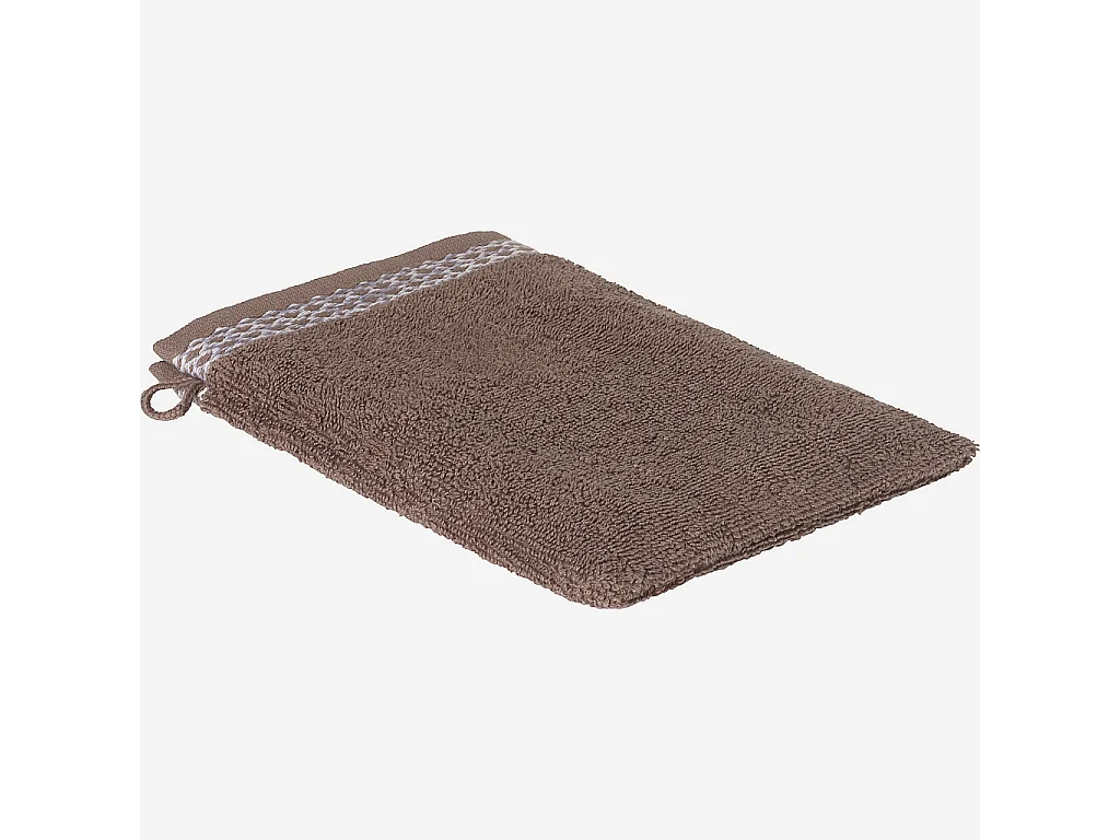 Habitat - Gant de toilette en coton - Marron  - Belize