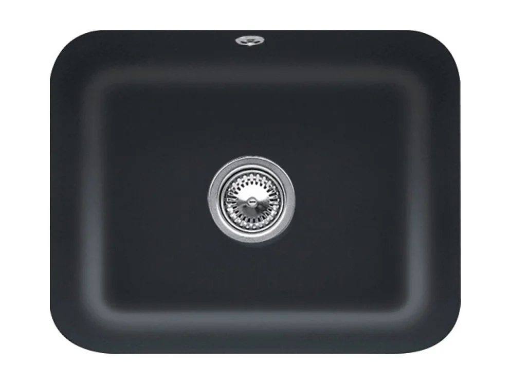 Evier 1 bac Villeroy et Boch Cisterna 60C Pure Black CeramicPlus
