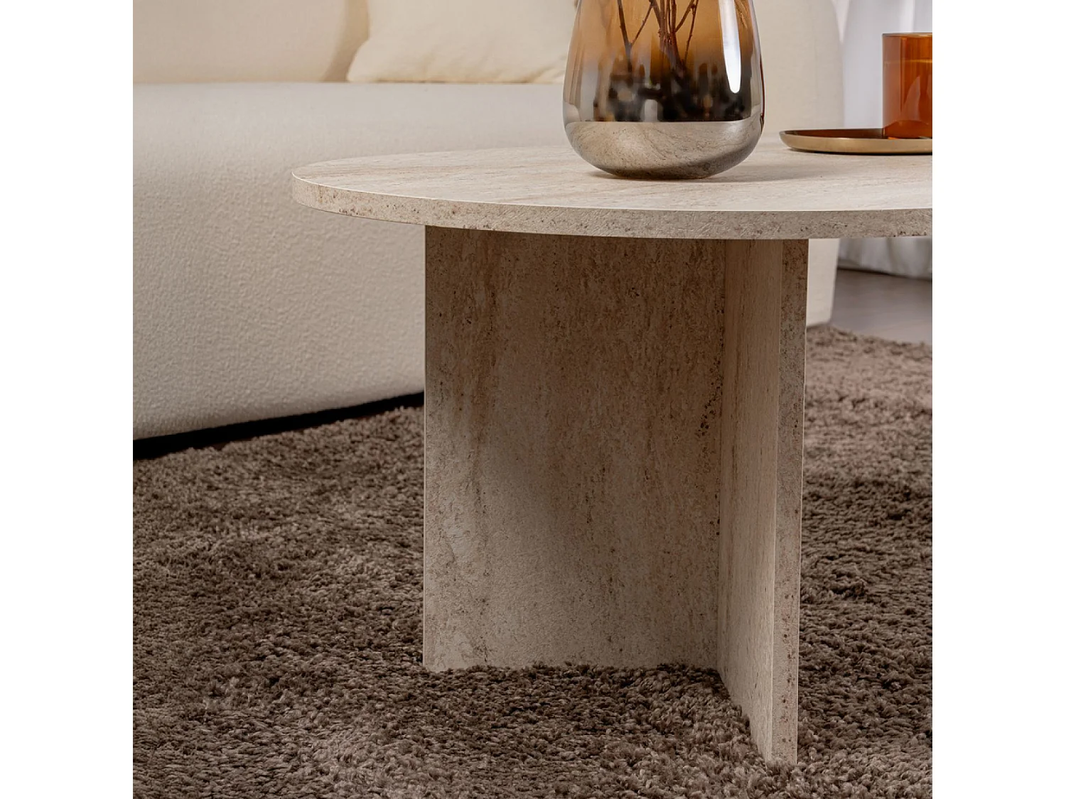 Lampe de table champignon blanc 38cm LYU