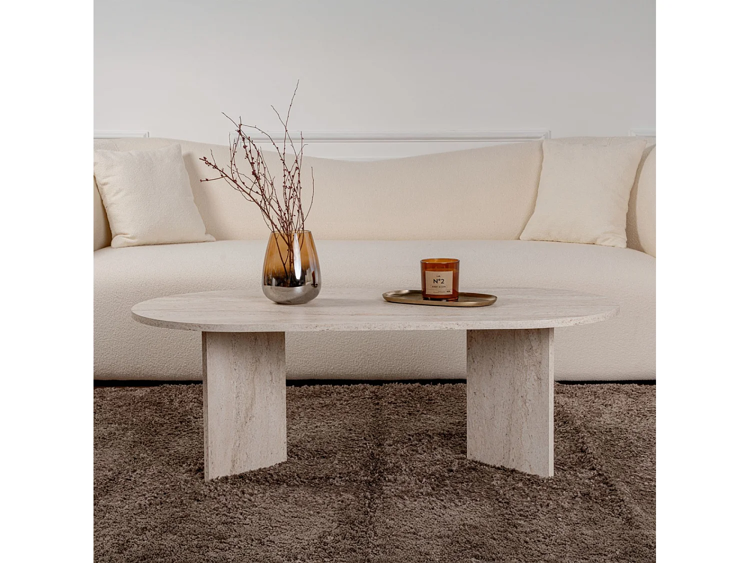 Lampe de table champignon blanc 38cm LYU