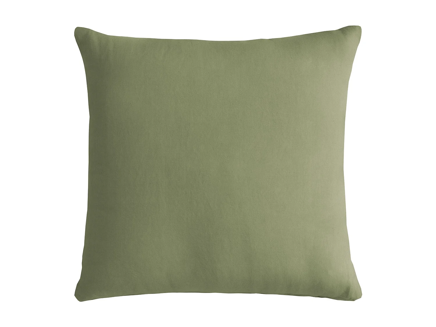 Cuscino arredo in puro cotone stonewashed verde