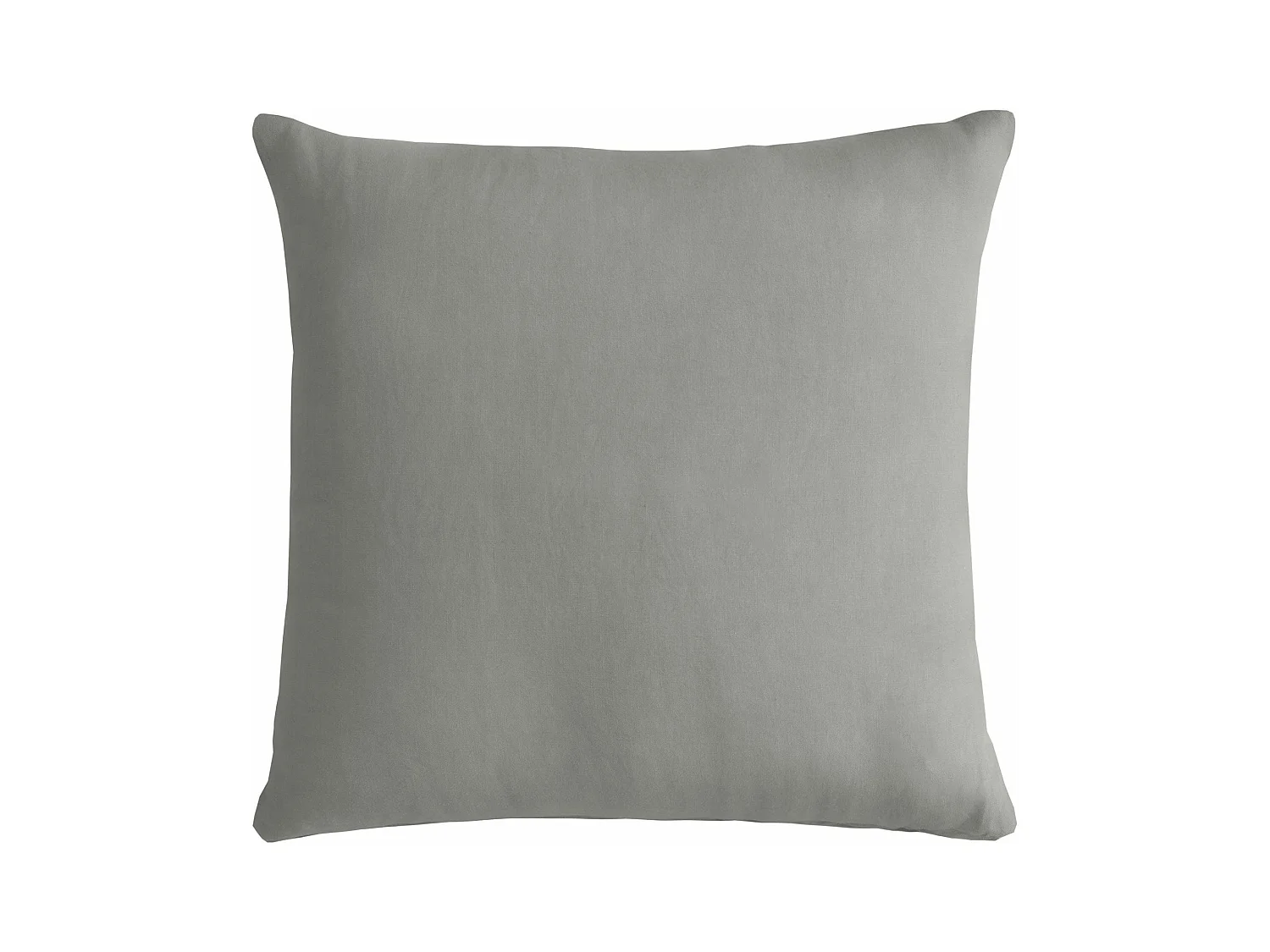 Cuscino arredo in puro cotone stonewashed grigio