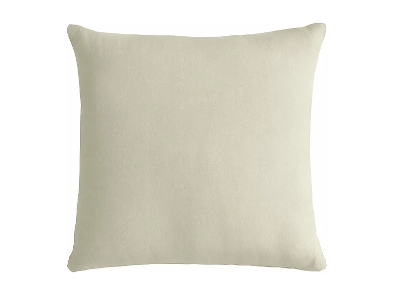 Cuscino arredo in puro cotone stonewashed beige