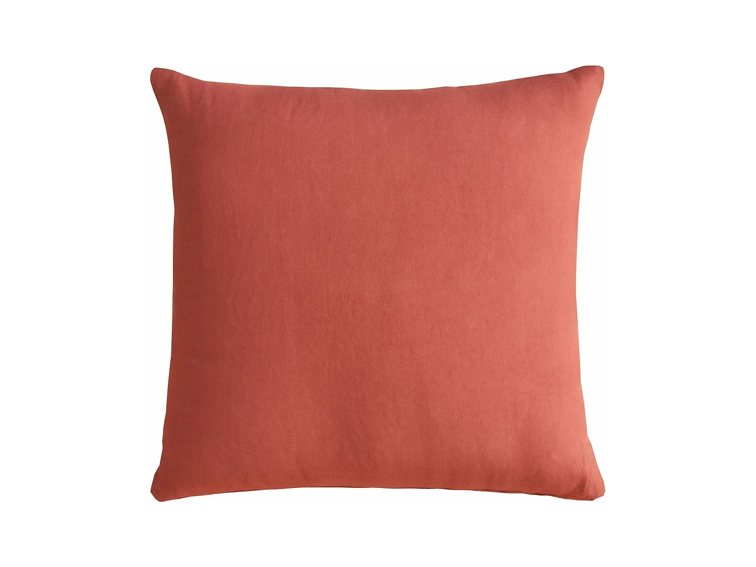 Cuscino arredo in puro cotone stonewashed rosso