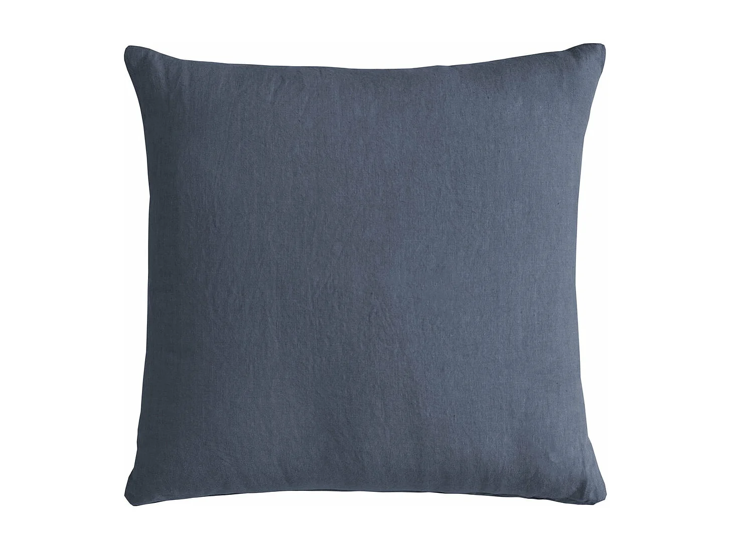 Cuscino arredo in puro lino stonewashed blu