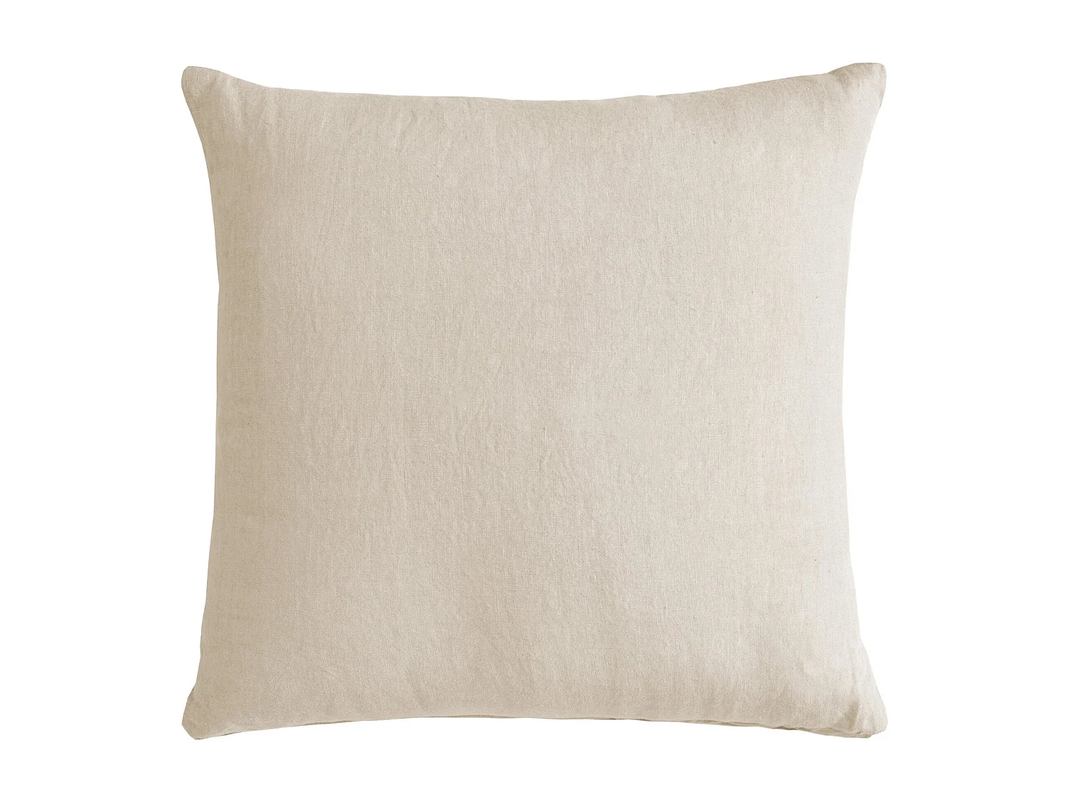 Cuscino arredo in puro lino stonewashed beige
