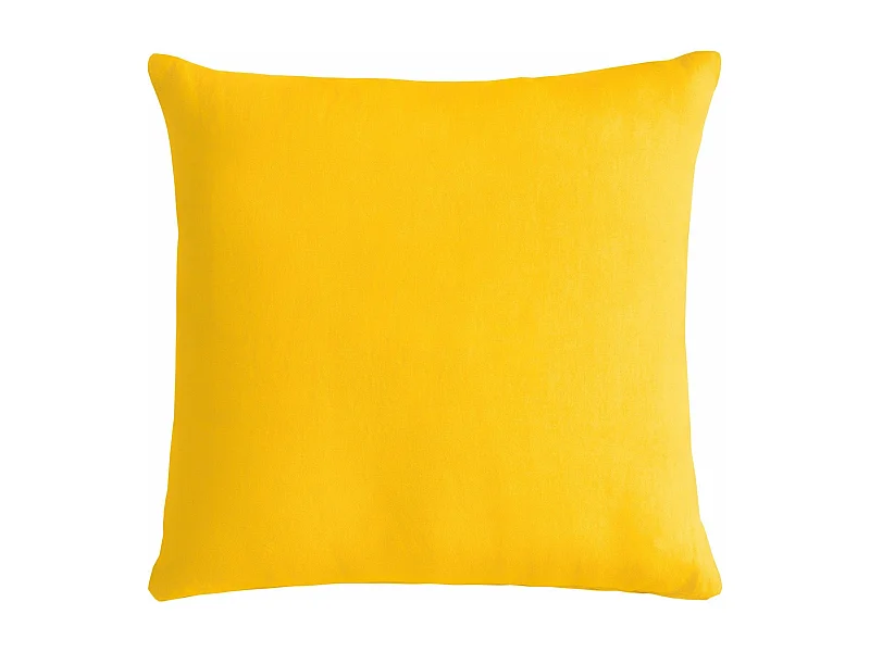 Cuscino arredo in puro cotone stonewashed oro