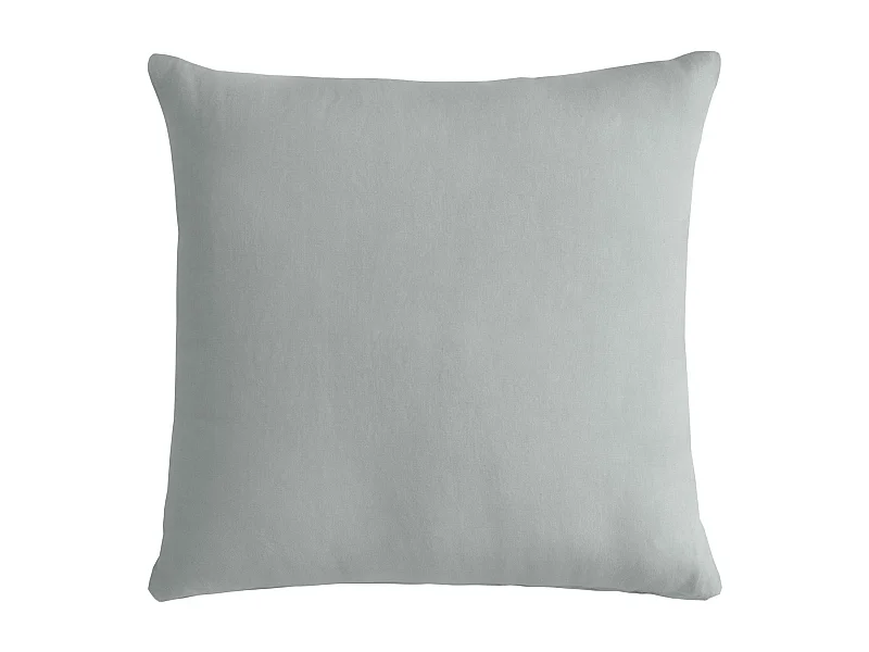 Cuscino arredo in puro cotone stonewashed grigio