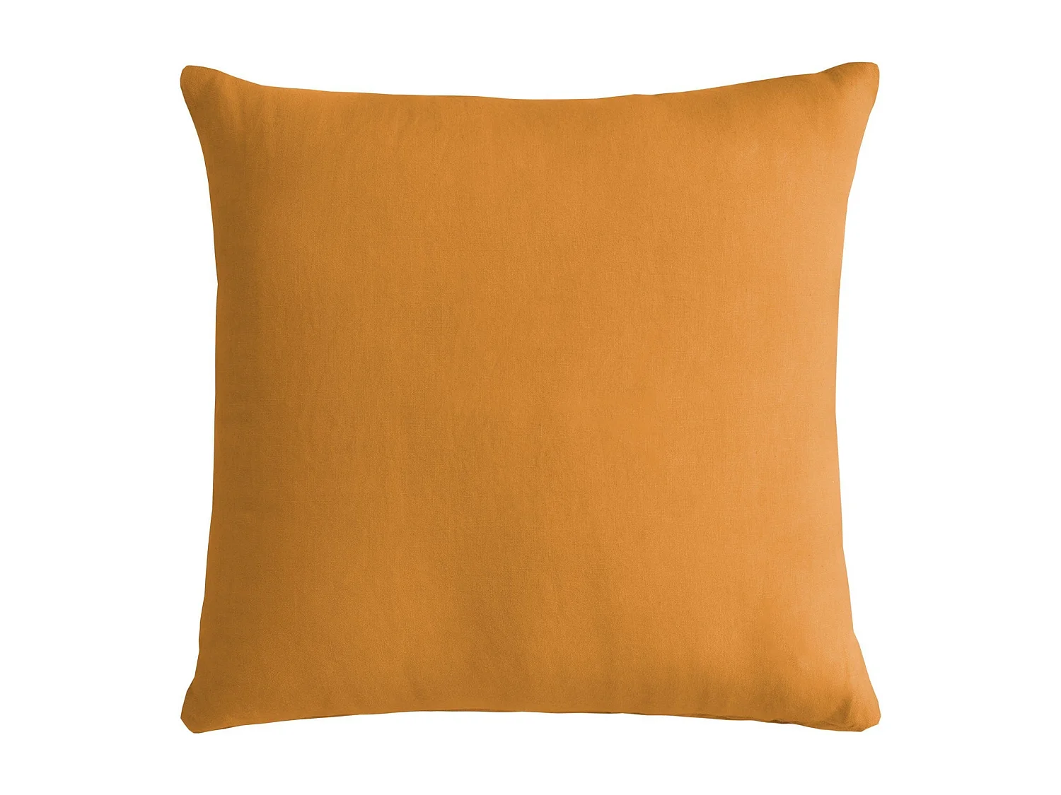 Cuscino arredo in puro cotone stonewashed arancione