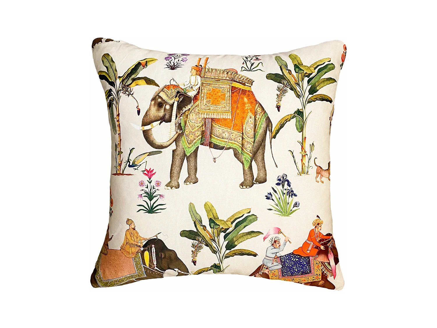 Cuscino arredo in percalle di cotone stampa circense