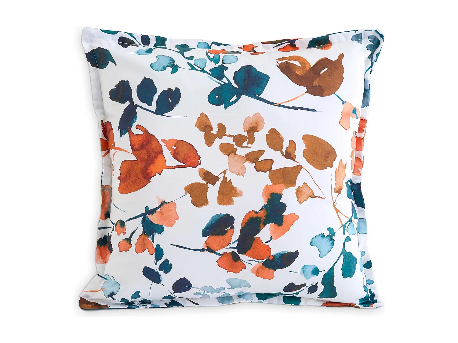 Cuscino arredo in percalle di cotone stampa florale