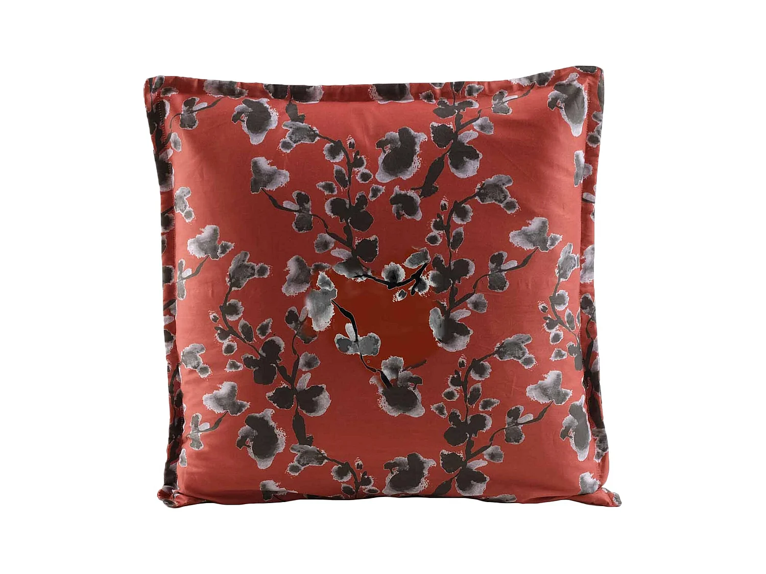 Cuscino arredo in percalle di cotone stampa floreale