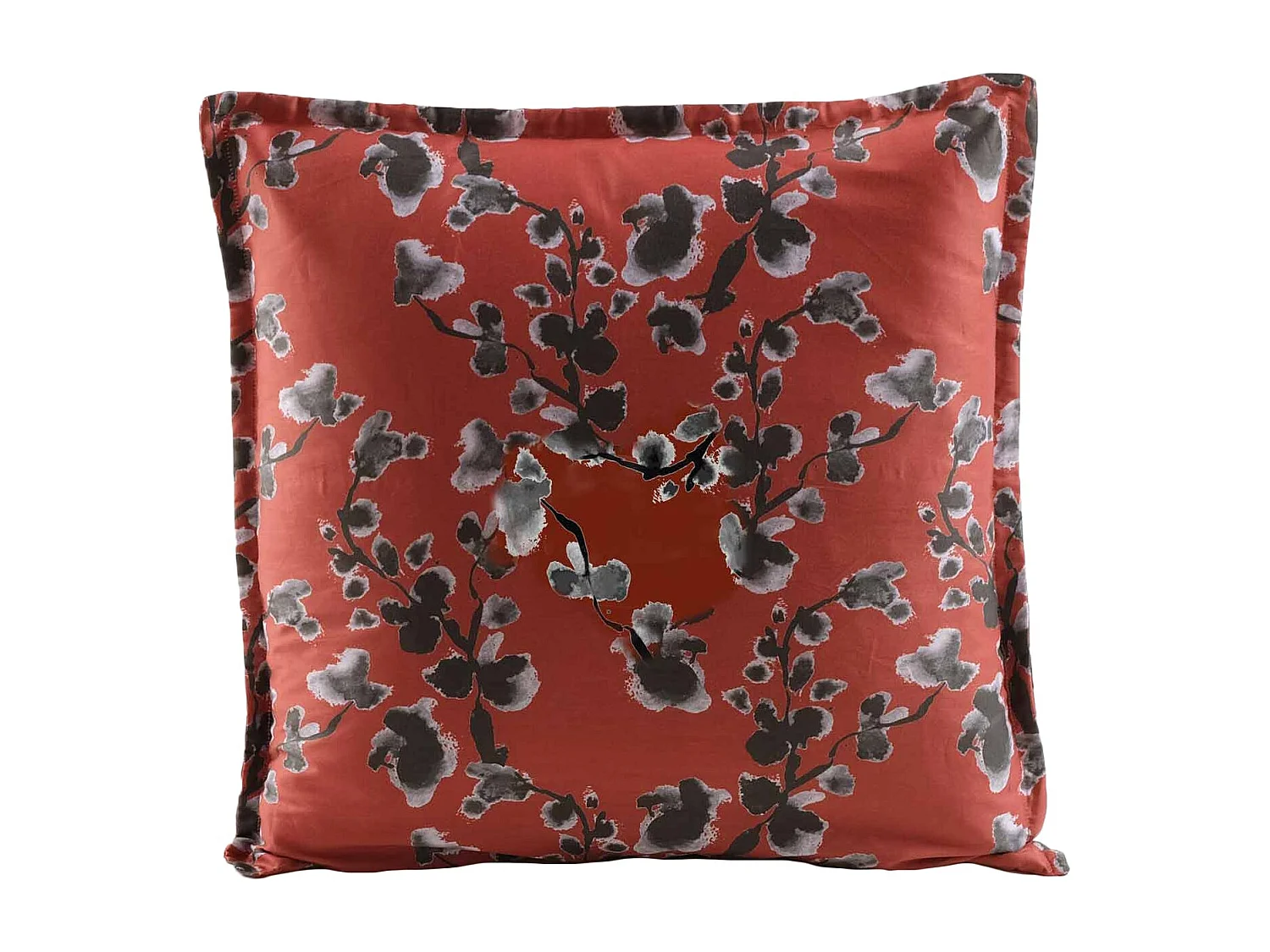 Cuscino arredo in percalle di cotone stampa floreale