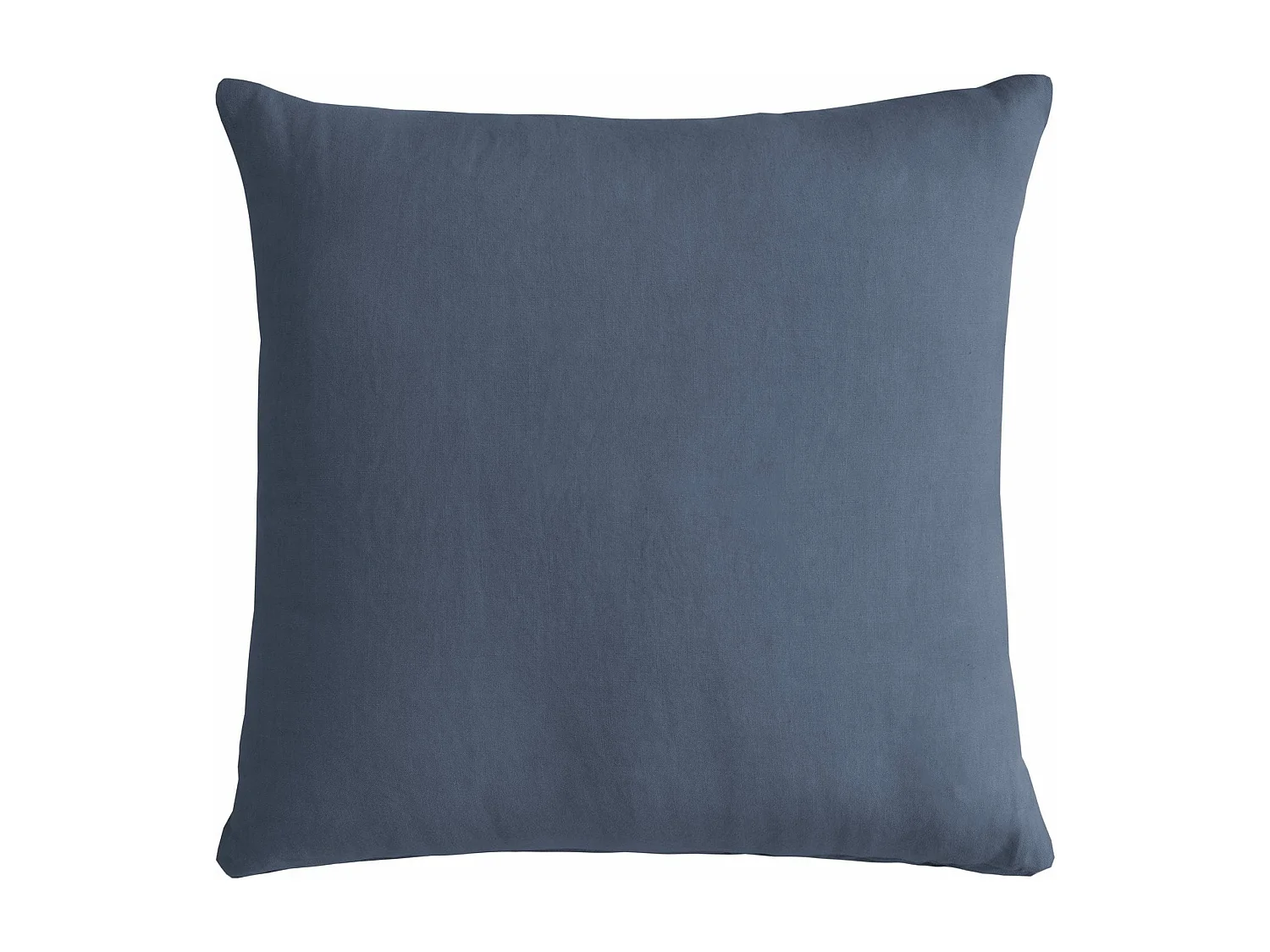 Cuscino arredo in puro cotone stonewashed blu