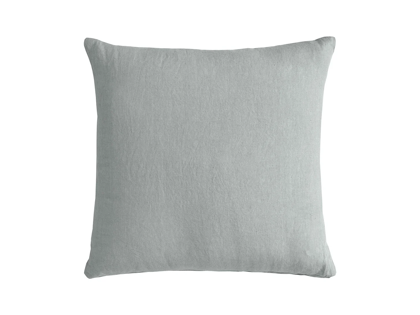 Cuscino arredo in puro lino stonewashed grigio