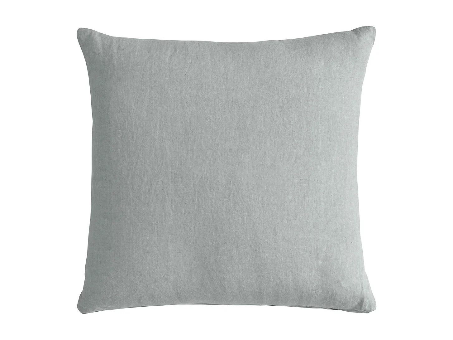 Cuscino arredo in puro lino stonewashed grigio