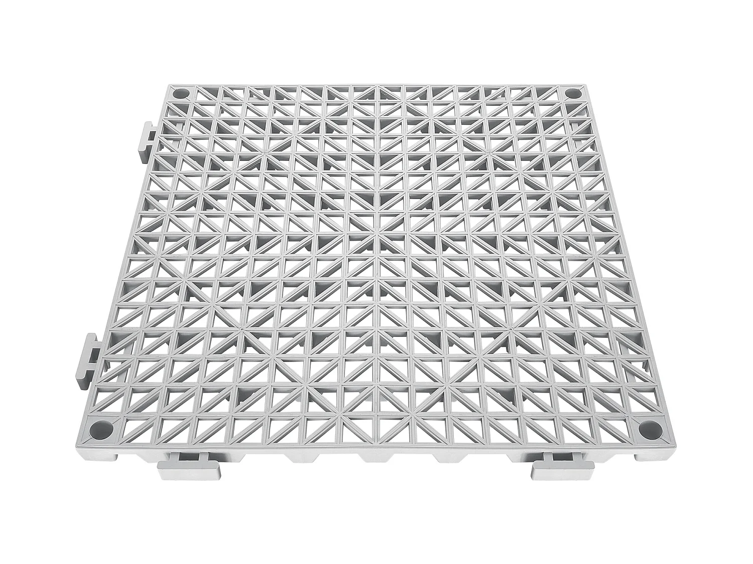 In Elkaar Grijpende Vloermatten SucceBuy. PVC 12 x 12 Inch. Antislip. Verpakking van 50 Stuks. Voor Natte Ruimtes.