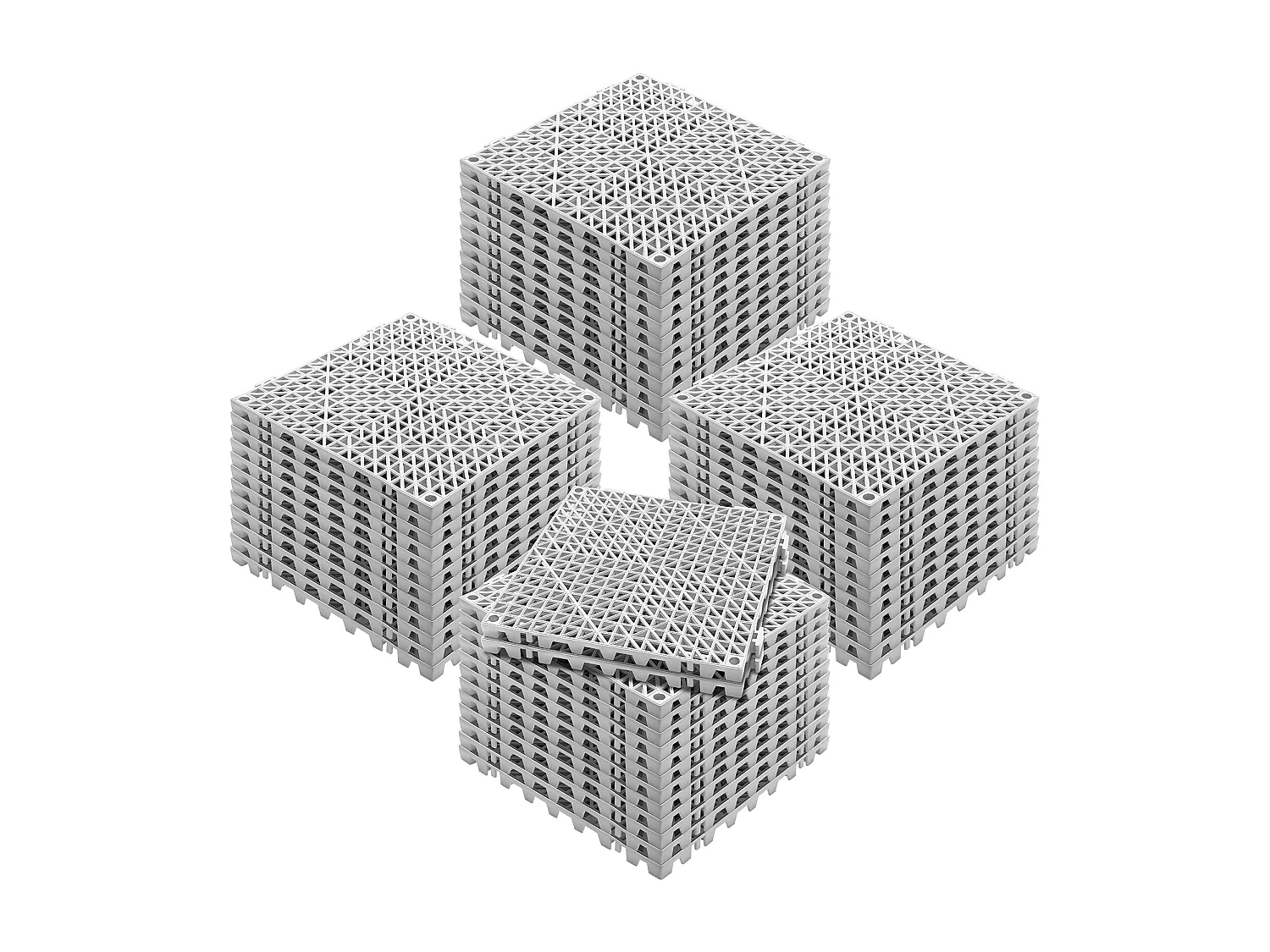 Acquista Tappetini ad Incastro SucceBuy. PVC 12 x 12 Pollici. Antiscivolo. Confezione da 50. Per Zone Umide.