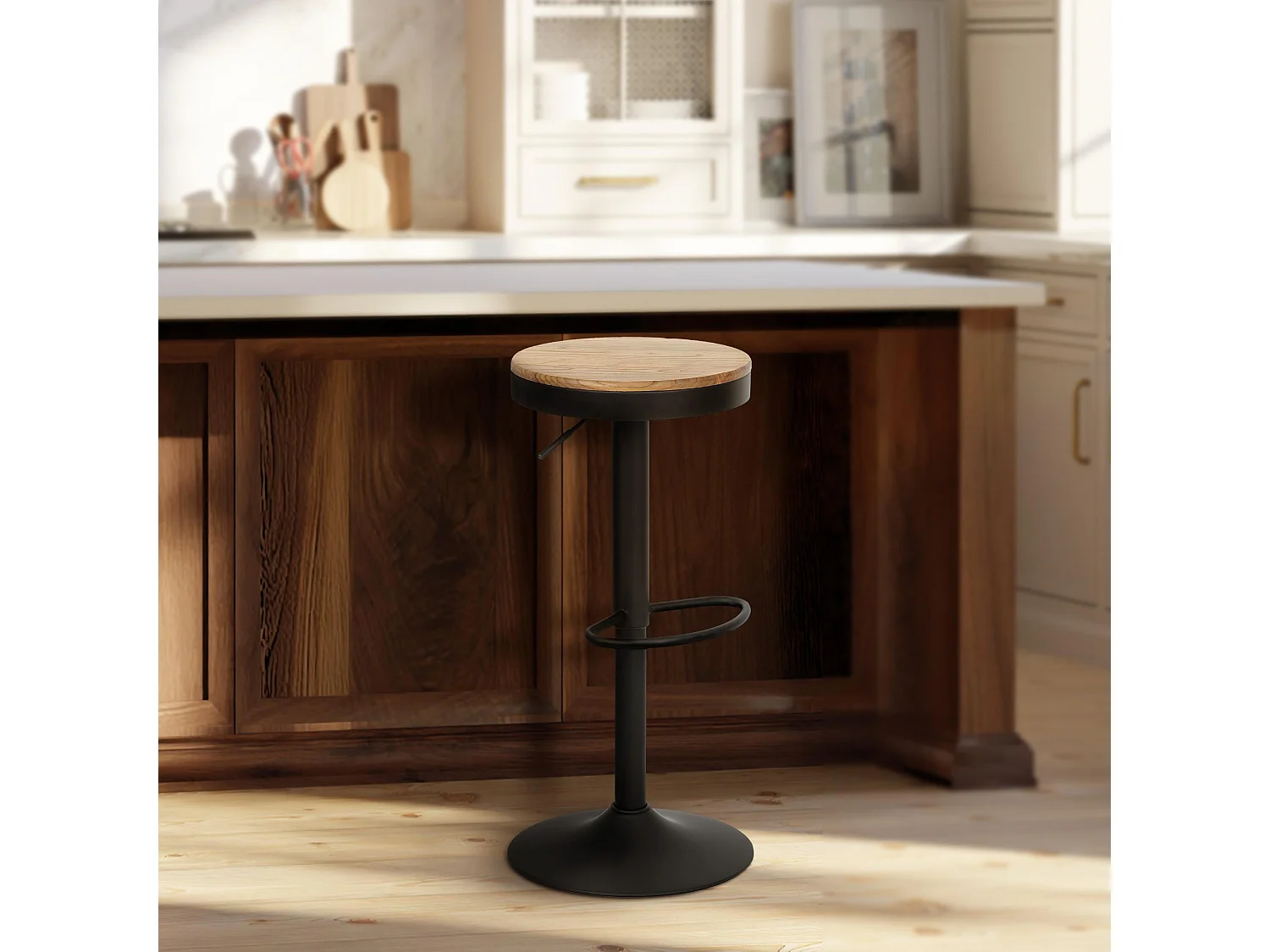 Tabouret de bar - Bois - Nature - Pitas