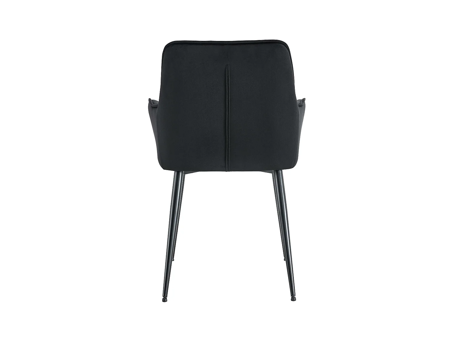 Lot de 2  chaise salle à manger - Velours - Noir - Ferndale