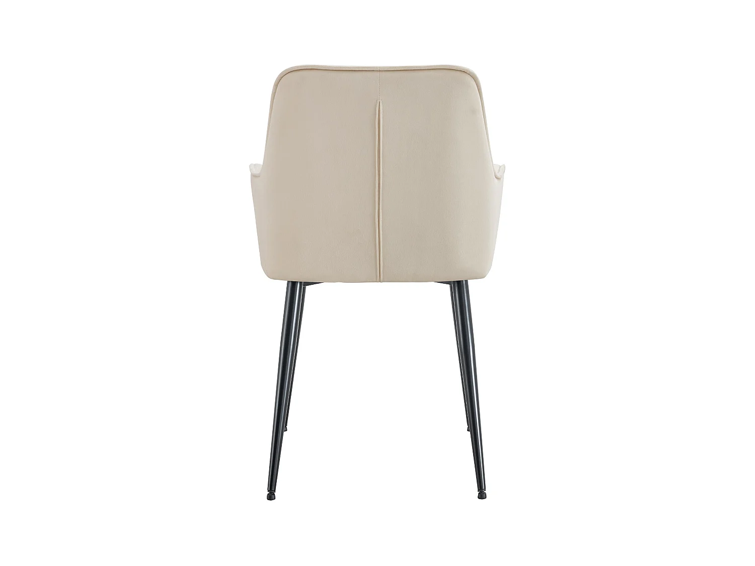 Lot de 2  chaise salle à manger - Velours - Crème - Ferndale