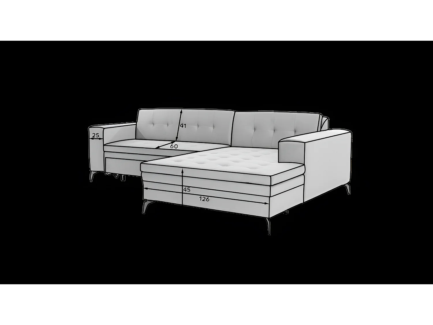 Canapé d'angle Primo L