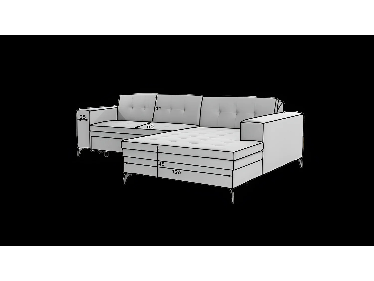 Canapé d'angle Primo L