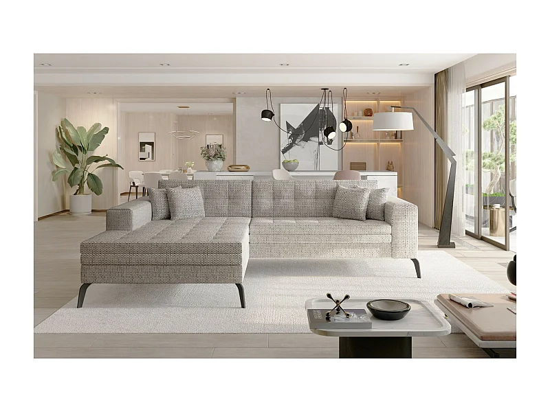 Ecksofa Primo L/Stoffbezug/Beige