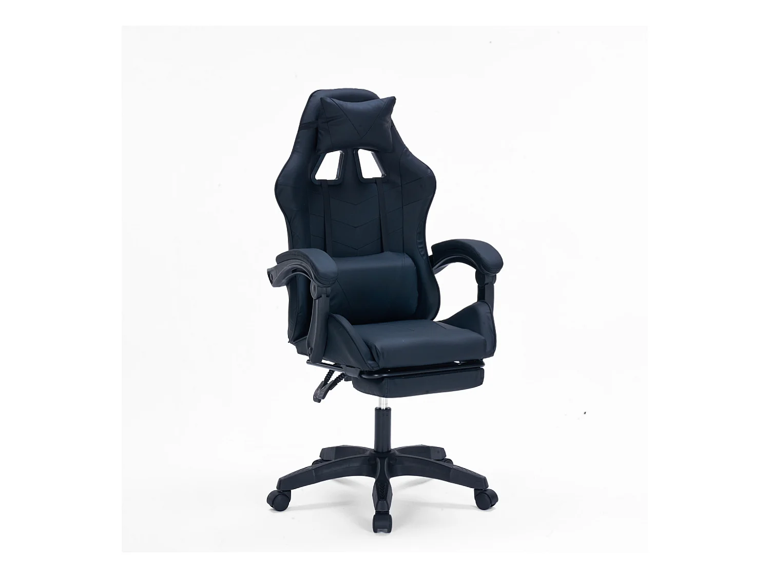 Chaise gaming de bureau ergonomique inclinable noire Altair