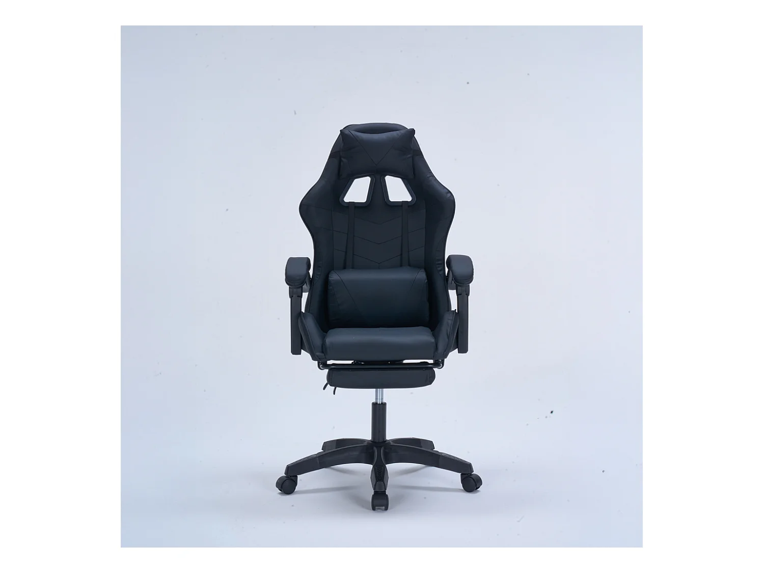 Chaise gaming de bureau ergonomique inclinable noire Altair