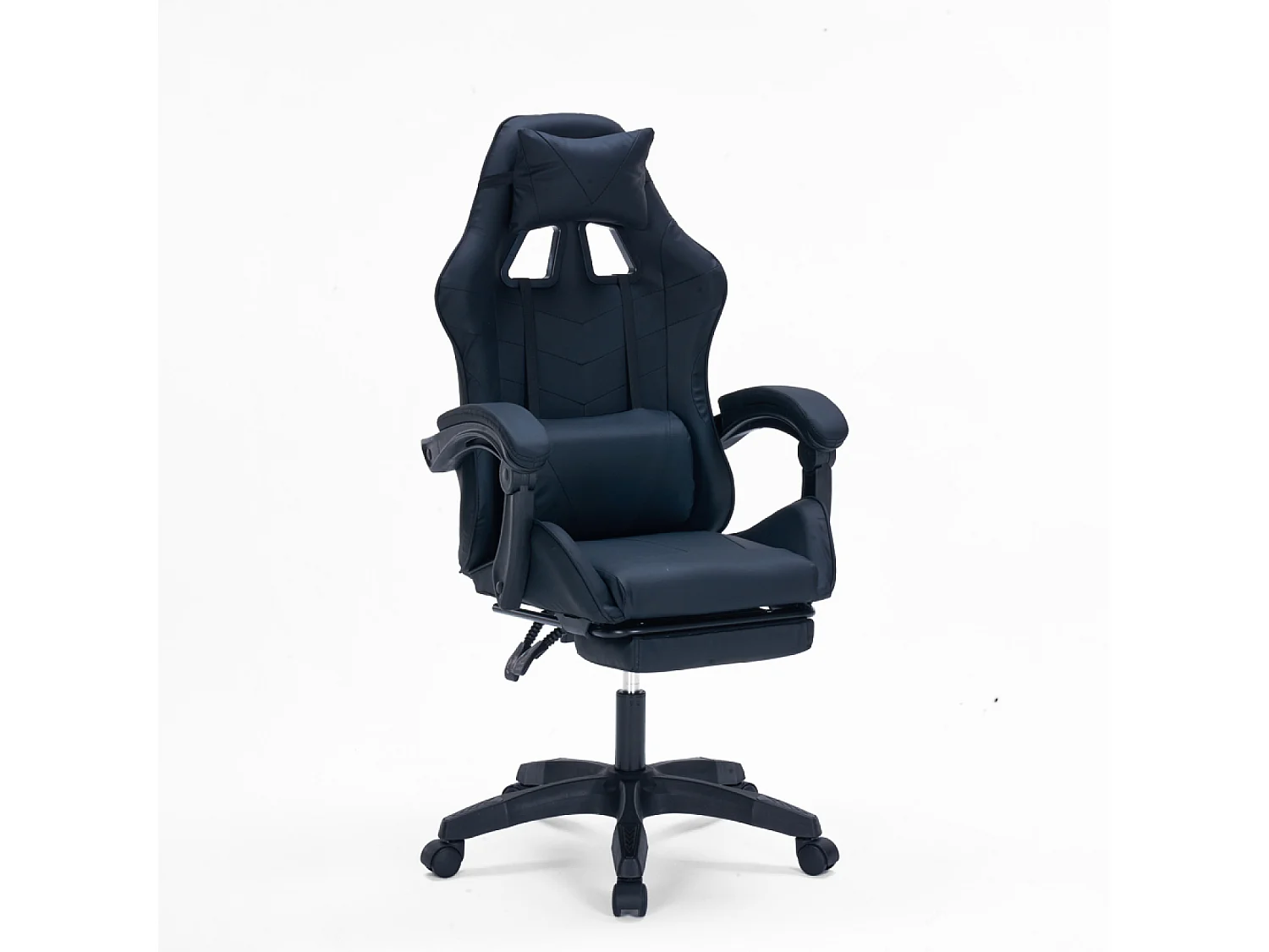 Chaise gaming de bureau ergonomique inclinable noire Altair