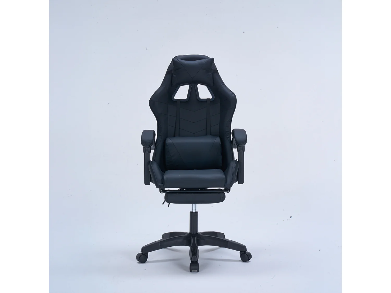 Cadeira de Escritório Gaming Ergonómica Reclinável Preta com Apoio para Pés - Conforto e Estilo para Teletrabalho e Jogos