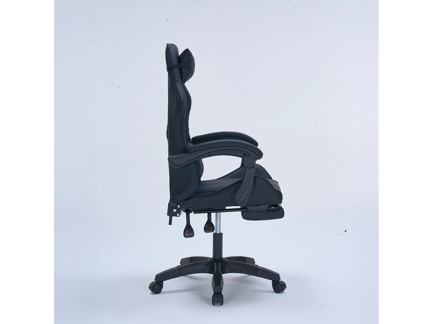 Chaise gaming de bureau ergonomique inclinable noire Altair