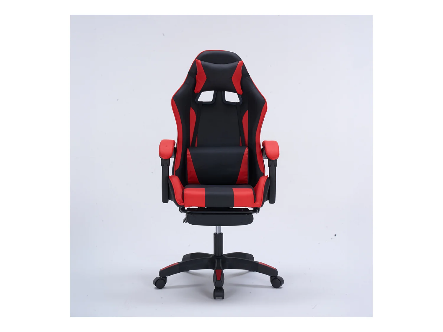 Chaise gaming de bureau ergonomique inclinable noir et rouge Altair