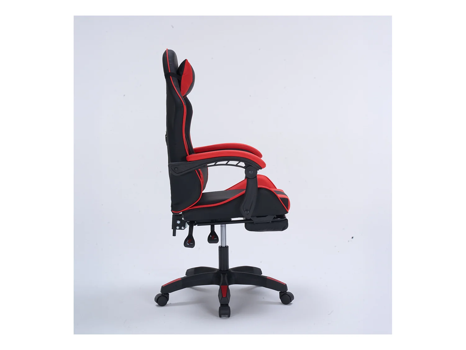 Chaise gaming de bureau ergonomique inclinable noir et rouge Altair