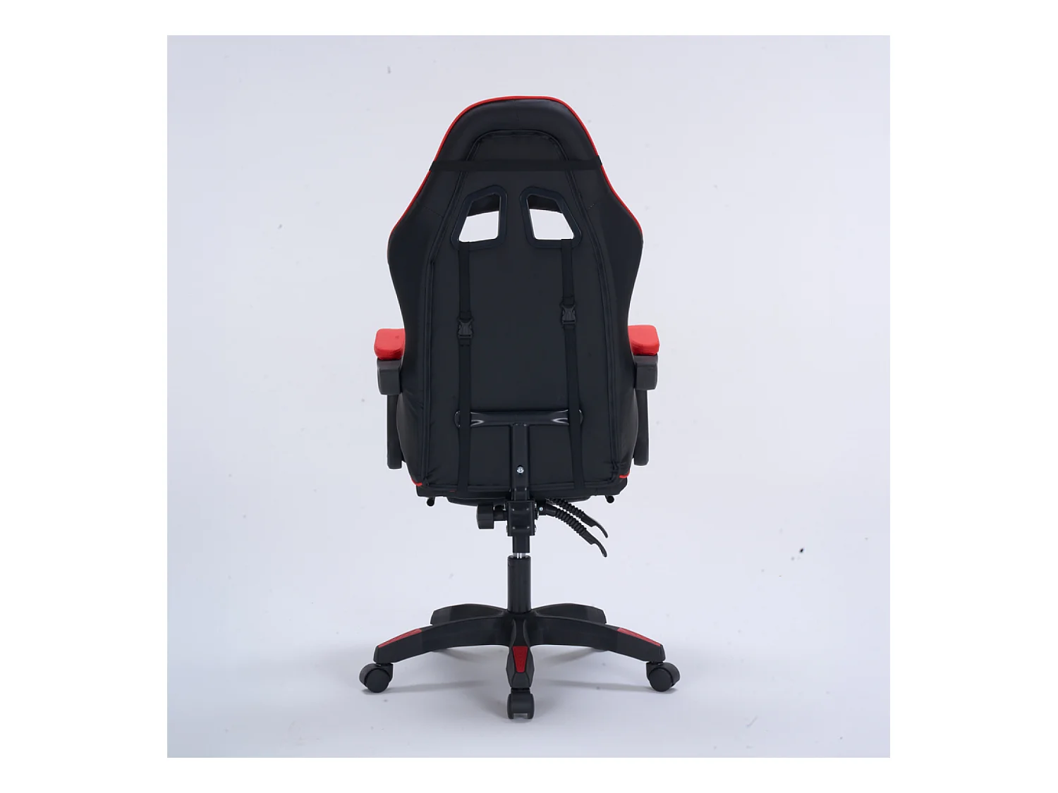 Chaise gaming de bureau ergonomique inclinable noir et rouge Altair