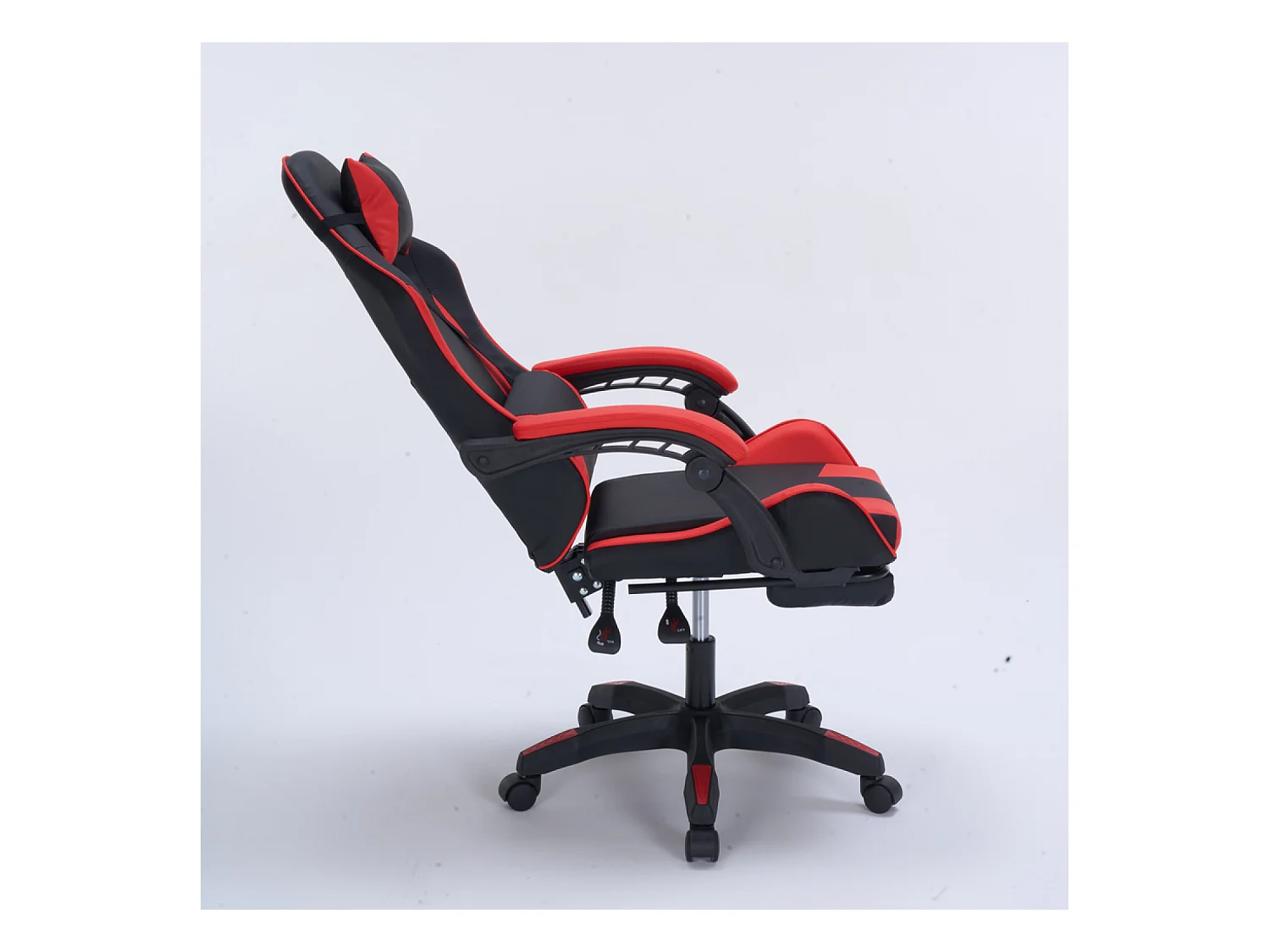 Chaise gaming de bureau ergonomique inclinable noir et rouge Altair