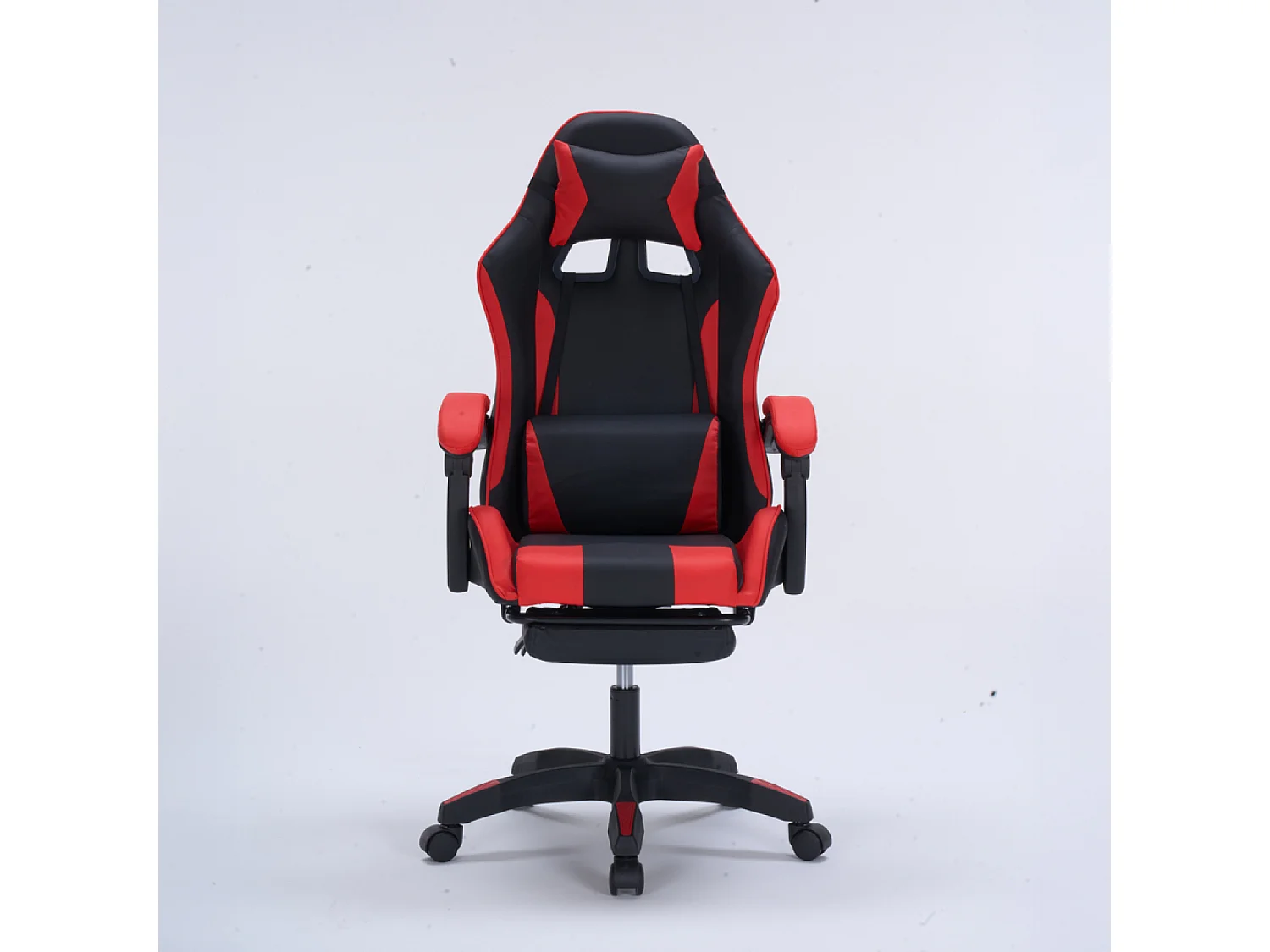 Chaise gaming de bureau ergonomique inclinable noir et rouge Altair