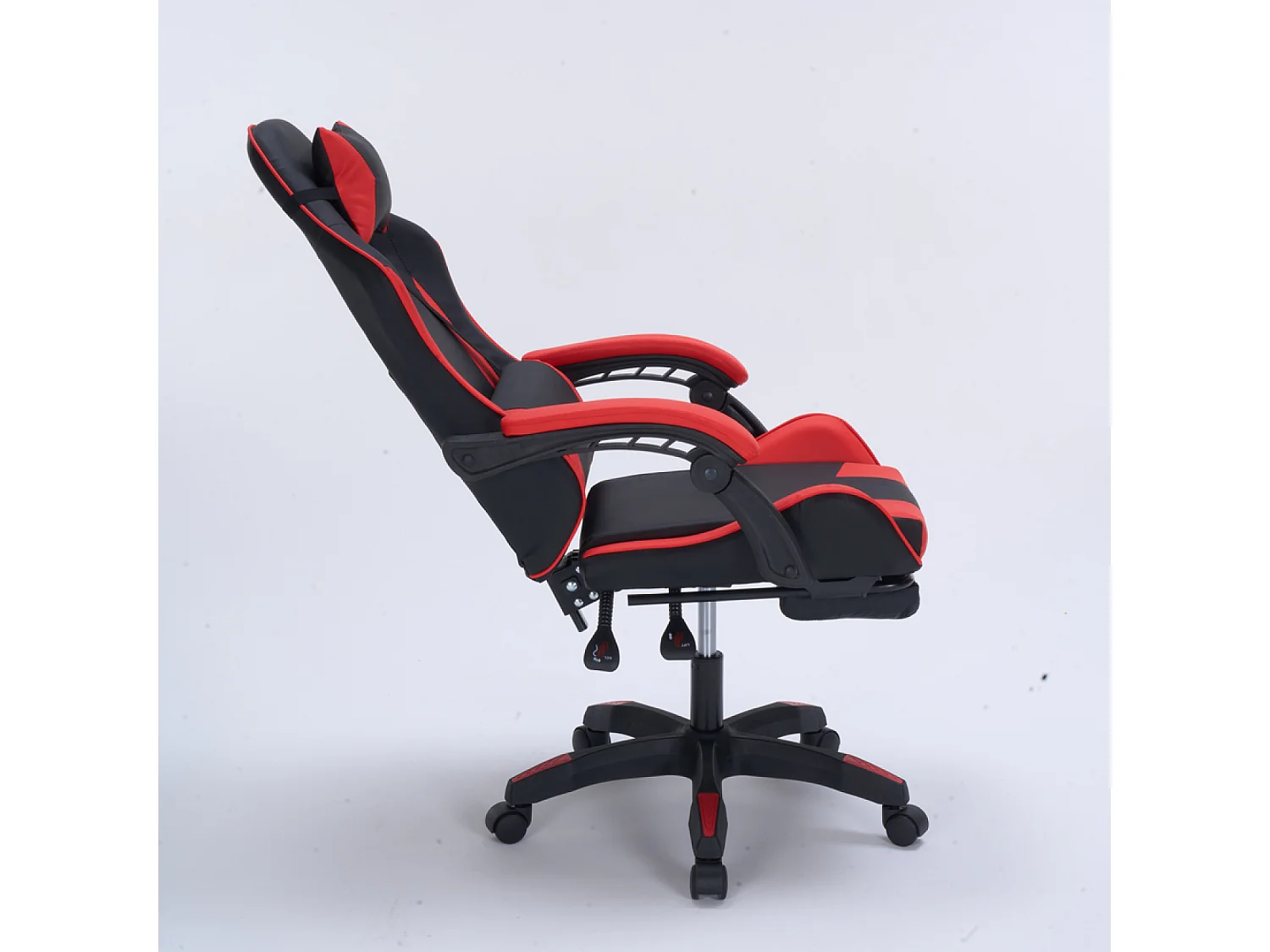 Chaise gaming de bureau ergonomique inclinable noir et rouge Altair