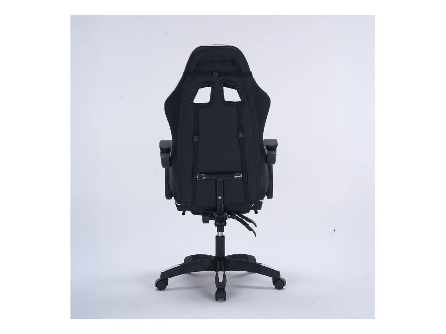 Chaise gaming de bureau ergonomique inclinable noir et blanc Altair