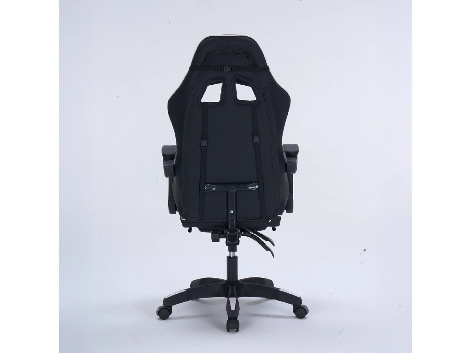 Chaise gaming de bureau ergonomique inclinable noir et blanc Altair