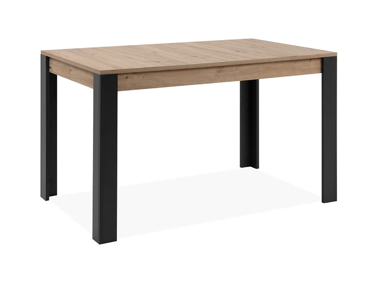 Table extensible 4 à 6 personnes chêne et noir 150x80x75 TOLOSA