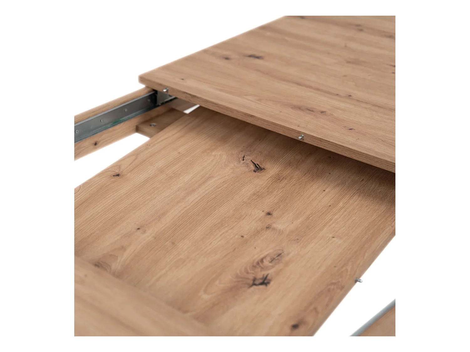 Table extensible 4 à 6 personnes chêne et noir 150x80x75 TOLOSA