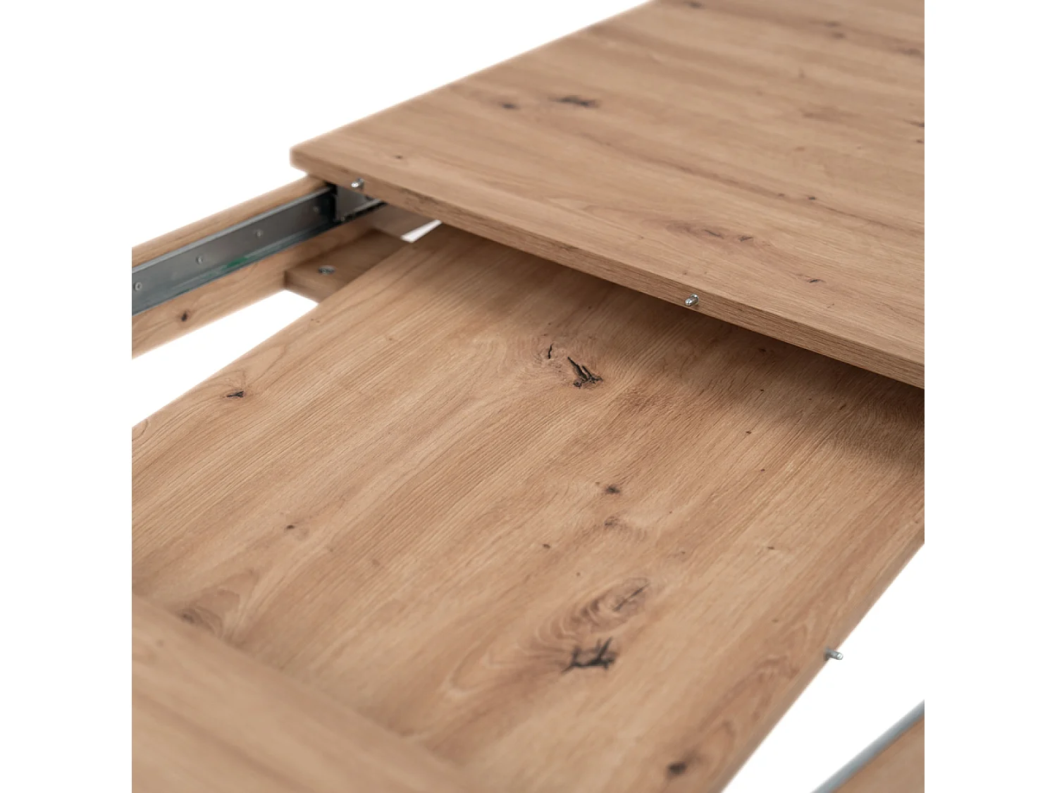 Mesa extensível para 4 a 6 pessoas carvalho e preto 150x80x75 TOLOSA